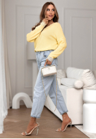 Lehký Svetr z koronką Till April žlutá