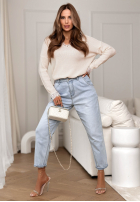 Lehký Svetr z koronką Till April béžový