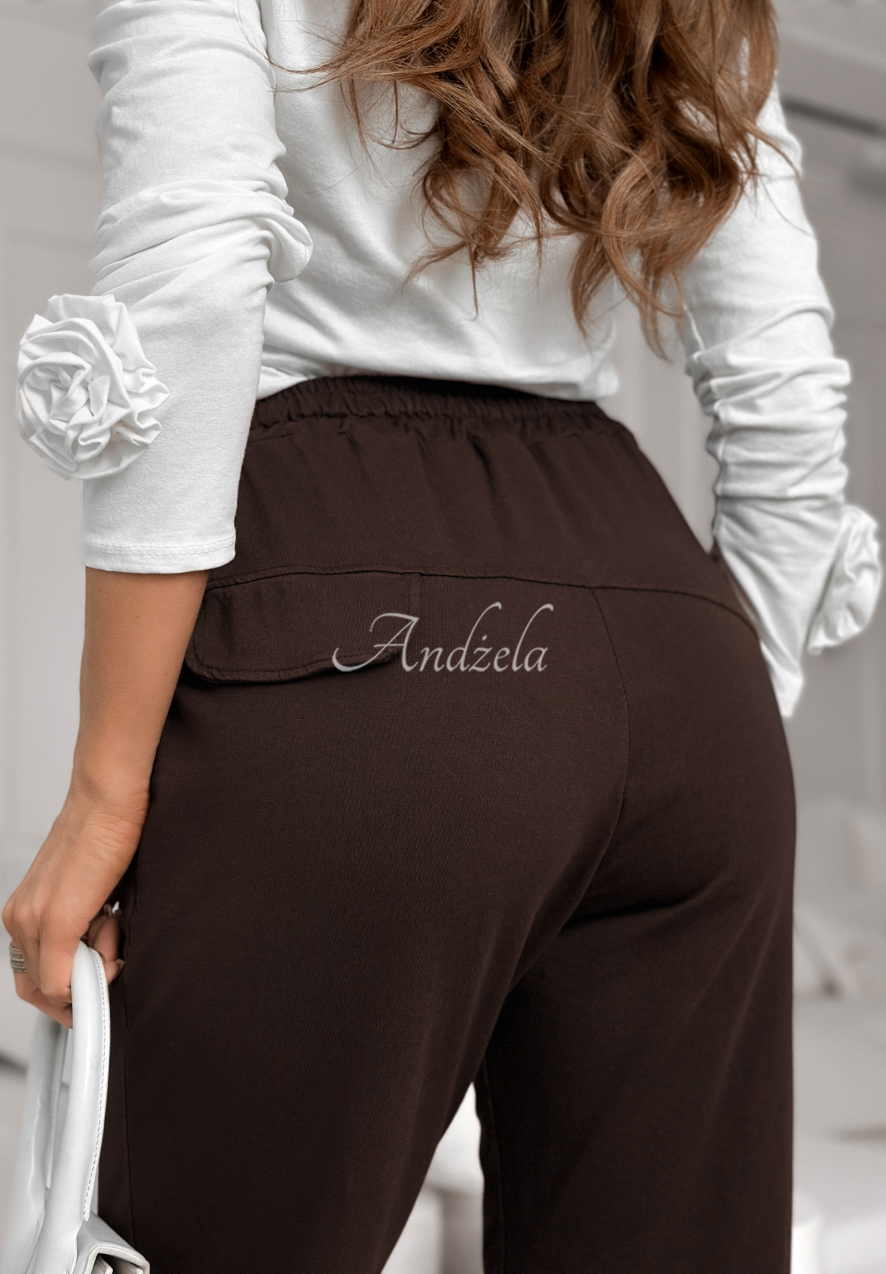 Bavlněné tepláky LA California Star čokoládové