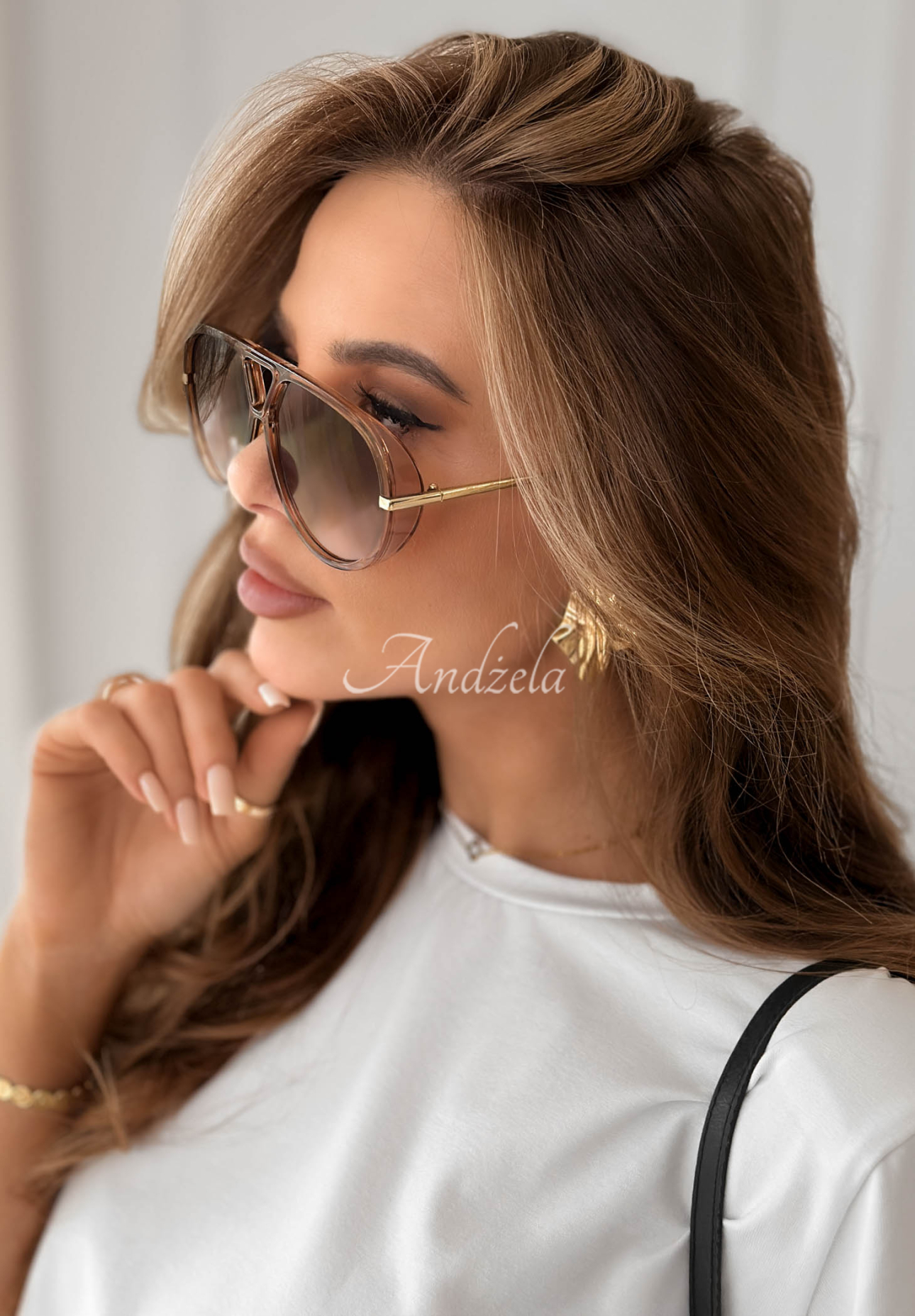 Sluneční brýle New Chicago hnědé