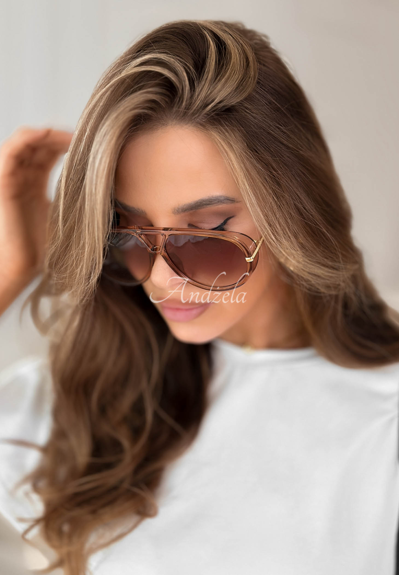 Sluneční brýle New Chicago hnědé