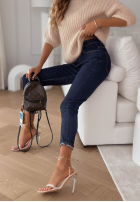 Kalhoty džínové  z paskiem Thought About It granátové