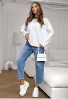 Halenka z napisem Flowers & Love žlutá