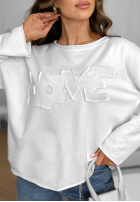 Halenka z napisem Flowers & Love žlutá