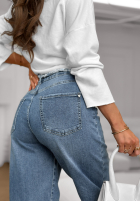 Kalhoty džínové  balloon fit Not Follow modré