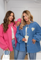 Krátká Bunda sherpa kożuszek April Feels růžová