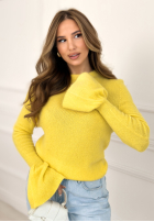 Miękki Svetr z szerokimi rękawkami Spring Smoothie žlutá
