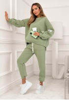 Tepláková souprava Fits Me Perfectly szałwiowy