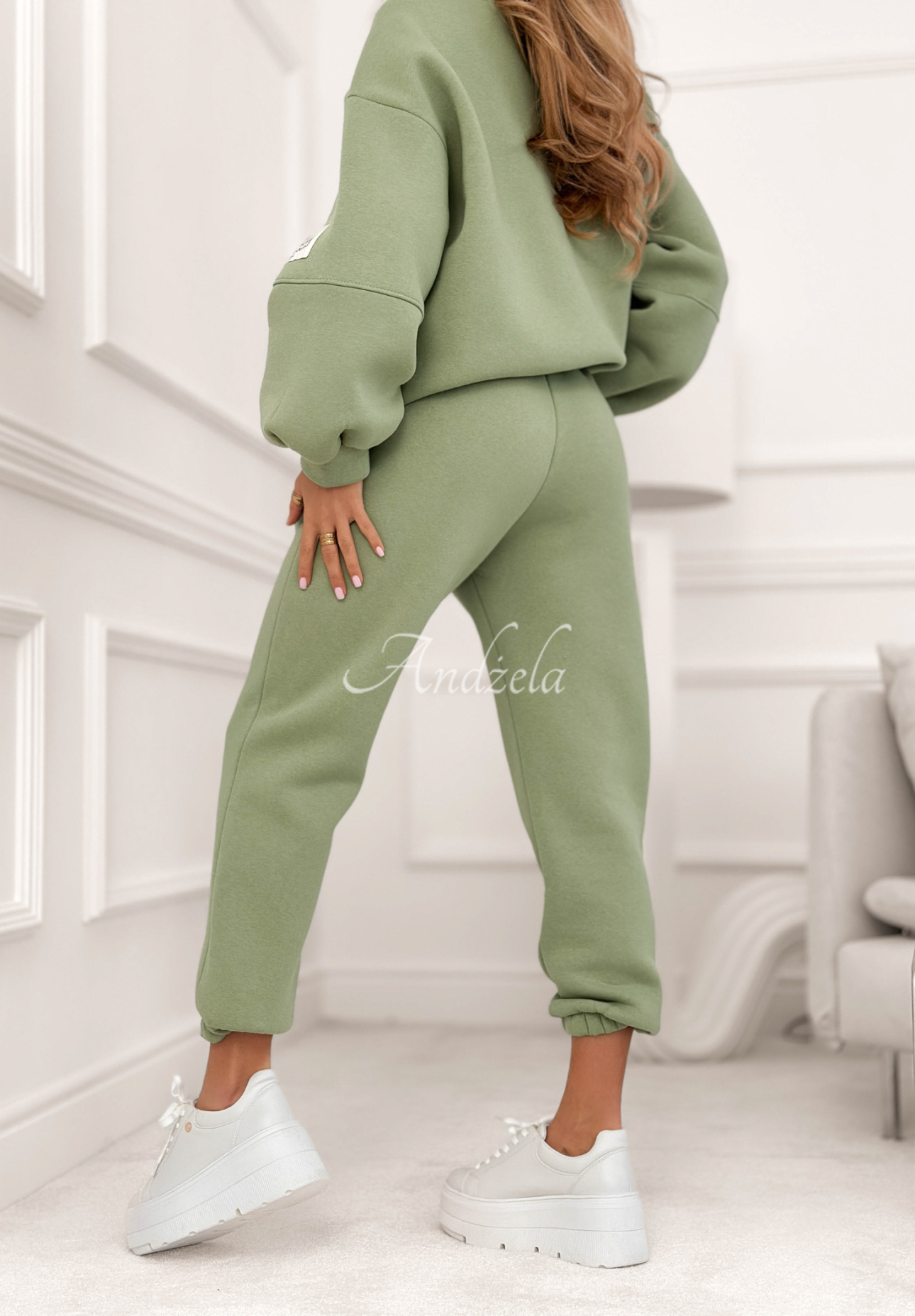 Bavlněná tepláková souprava Fits Me Perfectly šalvějové