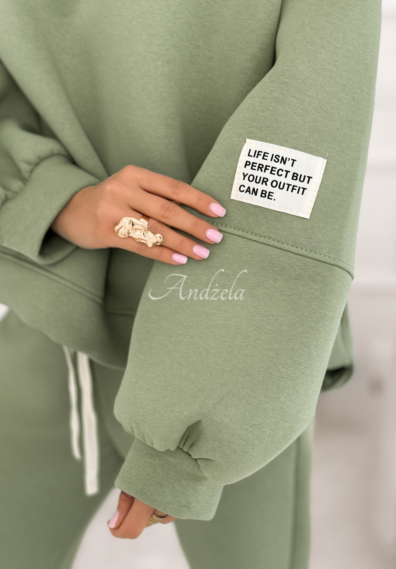 Bavlněná tepláková souprava Fits Me Perfectly šalvějové