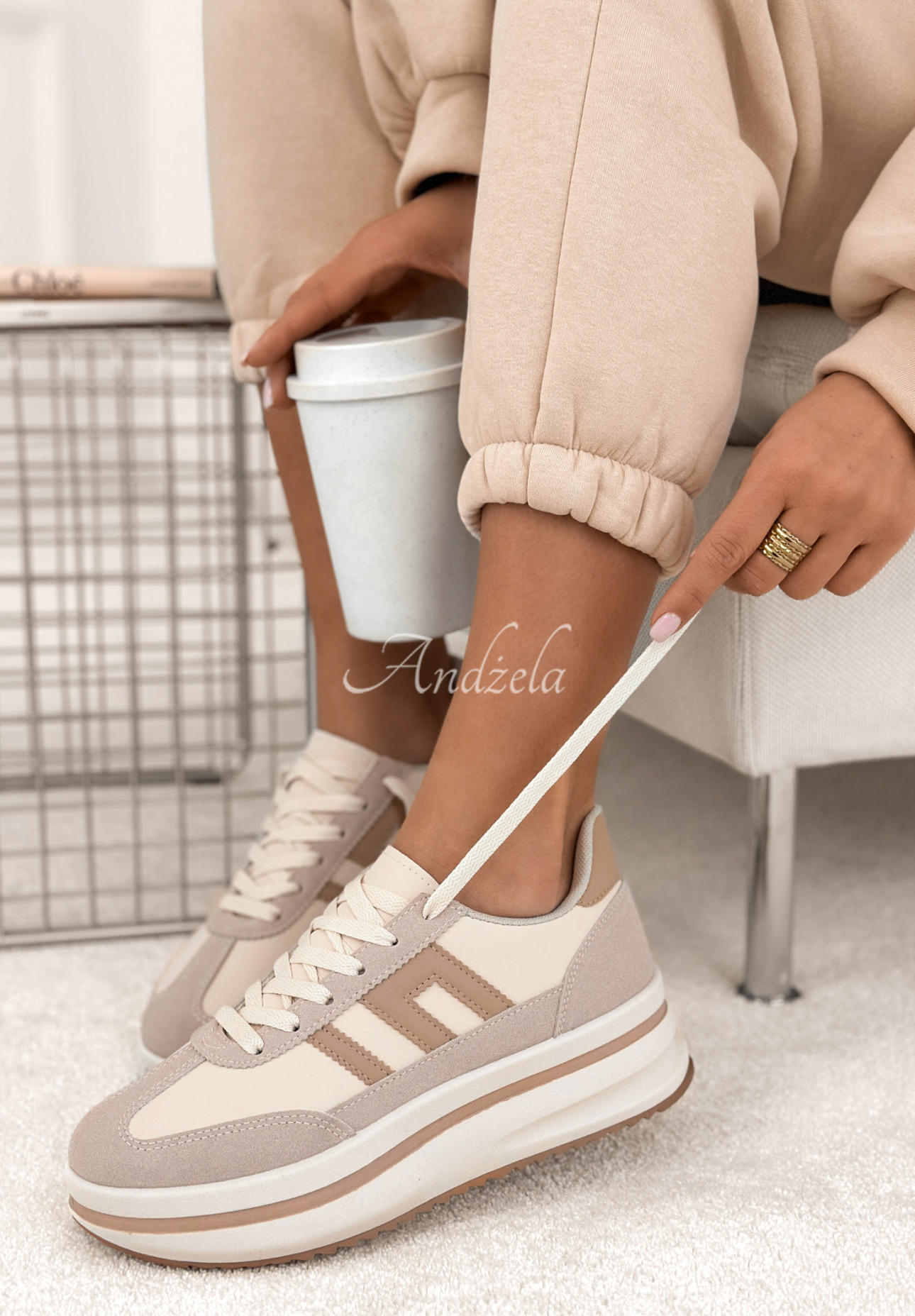 Tenisky Not Going Anywhere béžové