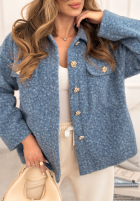 Krátká Bunda kożuszek Warming Up modrá