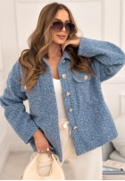 Krátká Bunda kożuszek Warming Up modrá