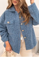 Krátká Bunda kożuszek Warming Up modrá