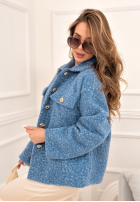 Krátká Bunda kożuszek Warming Up modrá