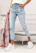 Kalhoty džínové  z przetarciami Last Spring světle modré