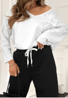 Halenka z kwiatami Me And My Flowers Bílá