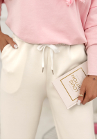 Kalhoty dresowe masełko Comfy & Trendy ecru