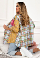 Košile w kratę Little Rock żółto-růžová