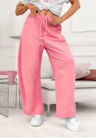 Kalhoty dresowe wide leg The Game Changed růžové