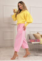 Miękki Svetr z bufkami Colorful Clouds žlutá