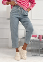 Kalhoty džínové  z gumką pasu Don’t Even Ask modré