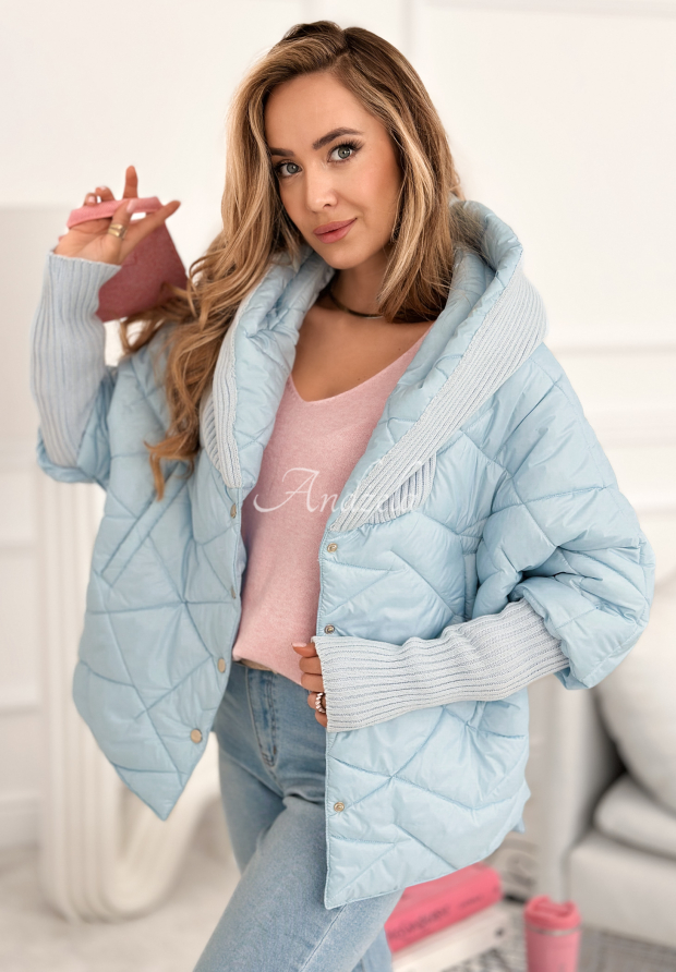 Bunda oversize s kapuc&iacute; Sancha blankytn&aacute;