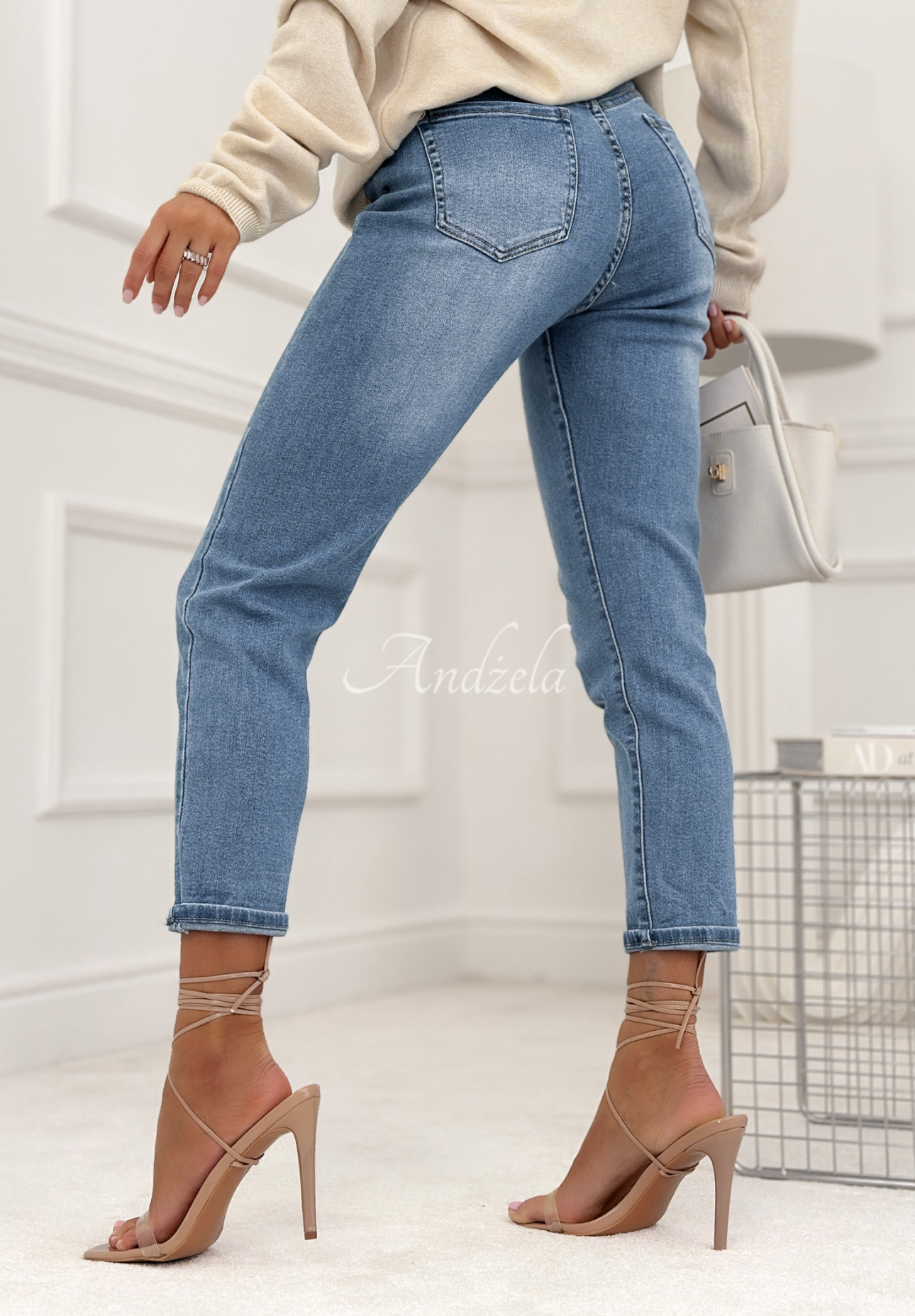 Skinny džíny Blessed With Energy světle modré