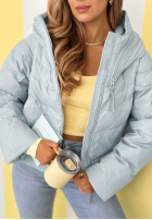 Prošívaná Bunda s kapucí Must Believe blankytná