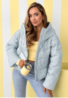 Prošívaná Bunda s kapucí Must Believe blankytná