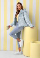 Prošívaná Bunda s kapucí Must Believe blankytná