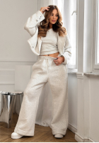 Tepláková souprava Mikina, Kalhoty i top 3in1 Almost There velbloudí