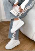 Koronkowe Tenisky Don’t Move bílé