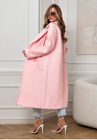 Dlouhý Kabát Springtime Success pudrová růžová