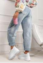 Kalhoty džínové  banana Just Let Them jasnobiebieskie