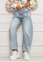 Kalhoty džínové  banana Just Let Them jasnobiebieskie