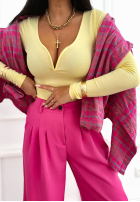 Wiskozowa Halenka z dekoltem v Morelli žlutá