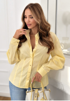 Košile z bufiastymi rękawami You Know Me žlutá