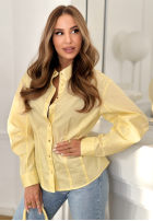 Košile z bufiastymi rękawami You Know Me žlutá