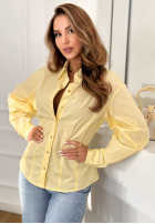 Košile z bufiastymi rękawami You Know Me žlutá
