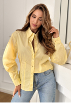 Košile z bufiastymi rękawami You Know Me žlutá