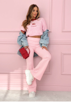 Legíny dzwony New Season Baddie pudrová růžová