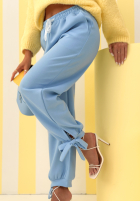 Kalhoty dresowe masełko Comfy & Trendy blankytné