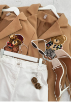 Kalhoty džínové  balloon Wait For Me světle béžové