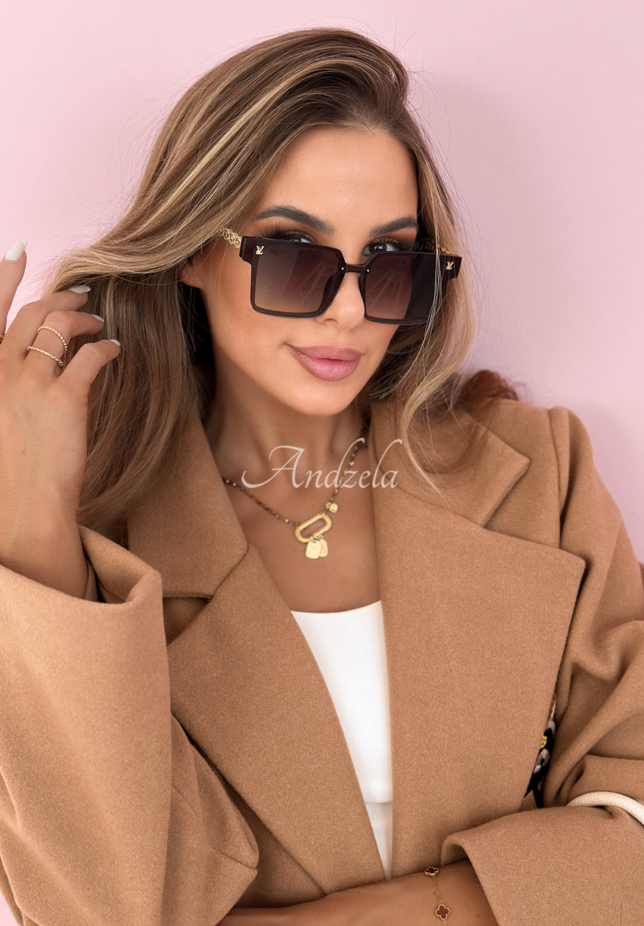 Sluneční brýle Summer Mood zlato-hnědé