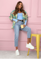 Kalhoty džínové  mom fit Prime Look světle modré