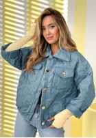 Krátká Prošívaná Bunda Spring Sings blankytná