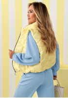 Krátká Prošívaná Vesta Spring Cloud ecru