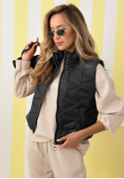 Krátká Prošívaná Vesta Spring Cloud ecru