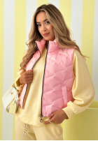 Krátká Prošívaná Vesta Spring Cloud ecru